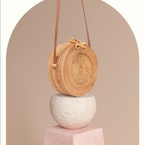Round Rattan Crossbody bag
